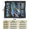 Stars Treks  The Final Frontier Enterprise Blankets  Flannel Awesome Warm Throw Blanket for Bedspread Autumn/Winter,