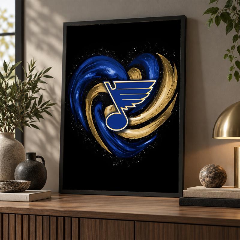 St Louis Blues Diamond Painting Kit 5D Full Drill DIY Diamond Mosaic Wall Art Home Decor