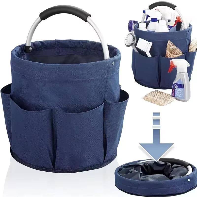 17L Multipurpose Storage Organizer Bag Foldable Picnic Tote for Outdoor Camping Grocery Shopping Home Cleaning Carry