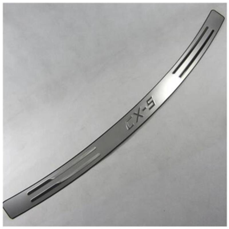 Bilskydd av hög kvalitet i rostfritt stål, bakre stötfångarskydd, tröskel Trunk Trim för Mazda CX-5 CX5 KE 2012-2016 bil