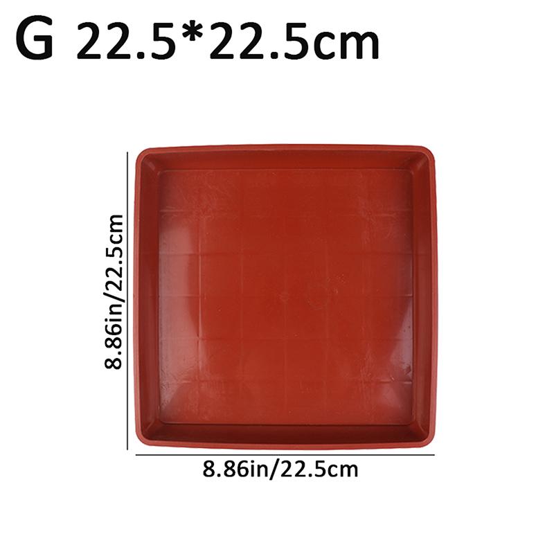 

1 шт. поддон для цветочного горшка, блюдце для растений, пластиковые квадратные, прочные полипропиленовые поддоны, поддоны для сбора капель, блюдце для цветочного горшка, садовые поддоны для воды 22.5*22.5cm красный