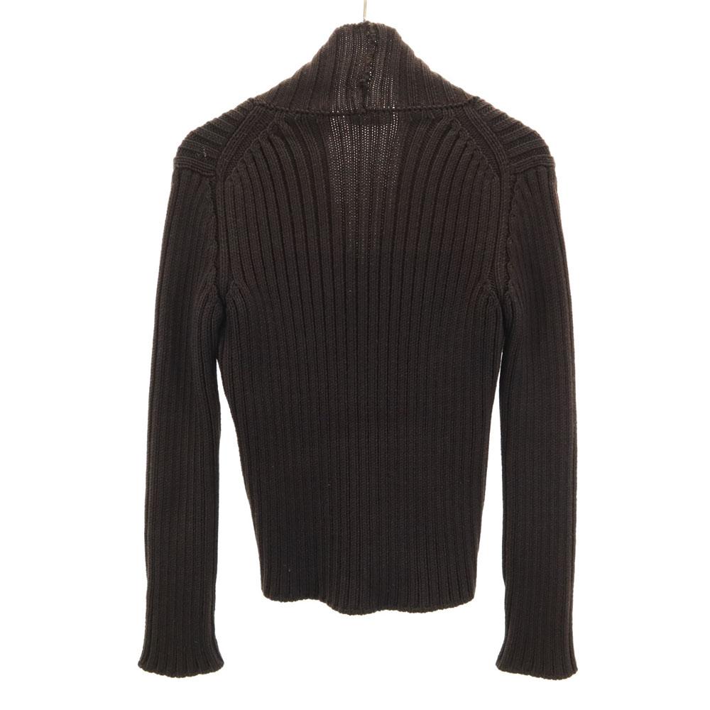 JIL SANDER made in Italy Long sleeve sweater 36 Brown Rib knit Women Used