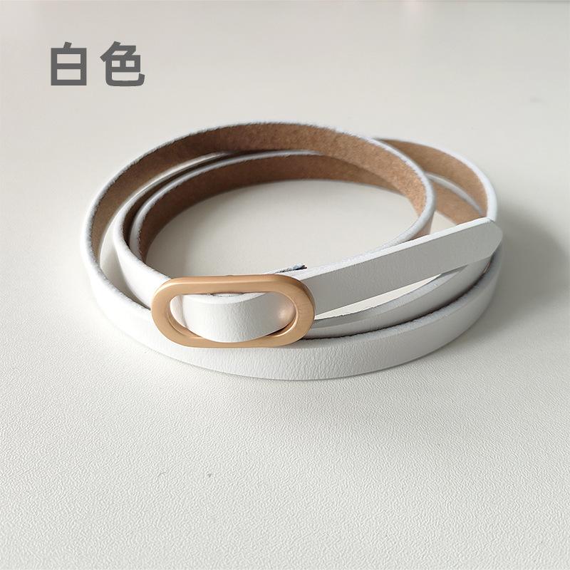 Четыре сезона в наличии новый пояс тонкий пояс декоративное платье модный и универсальный тонкий пояс кожаный пояс женский персонализированный модный пояс 105cm
