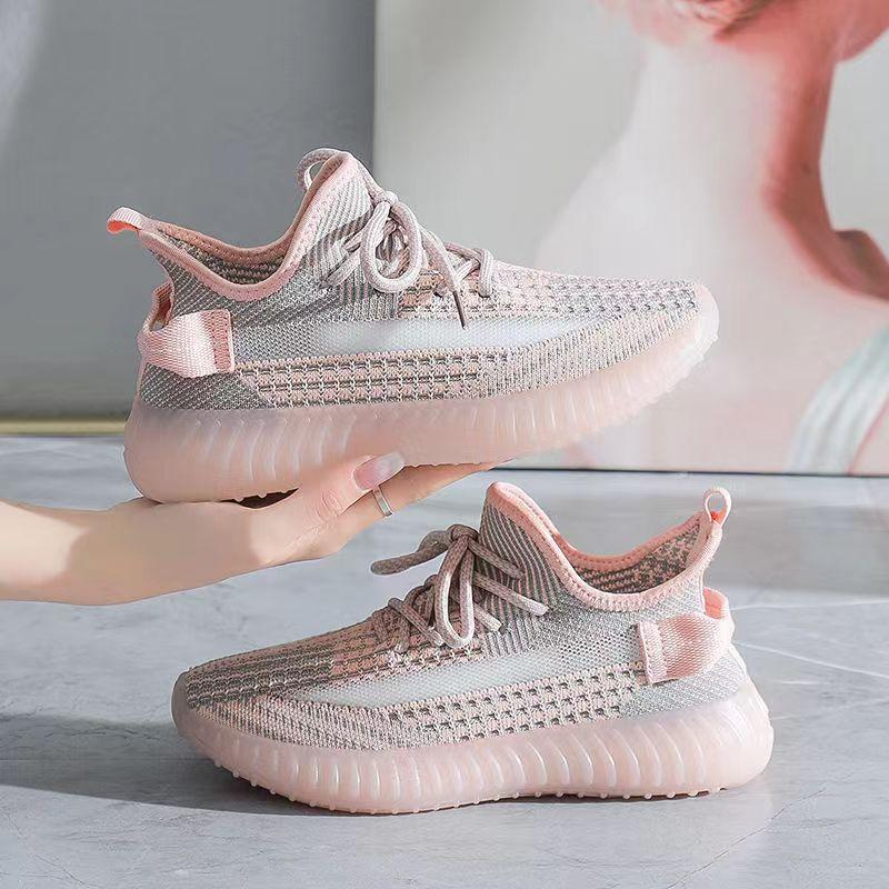 [Agent special shot] Women's summer new mesh shoes flying woven breathable mesh sports and leisure shoes