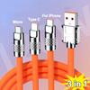 Xiaomi 3 In 1 120W Fast Charging Cable Micro USB Type-c Multiple USB Port Mobile Phone Charging Cables For Samsung for iPhone 14