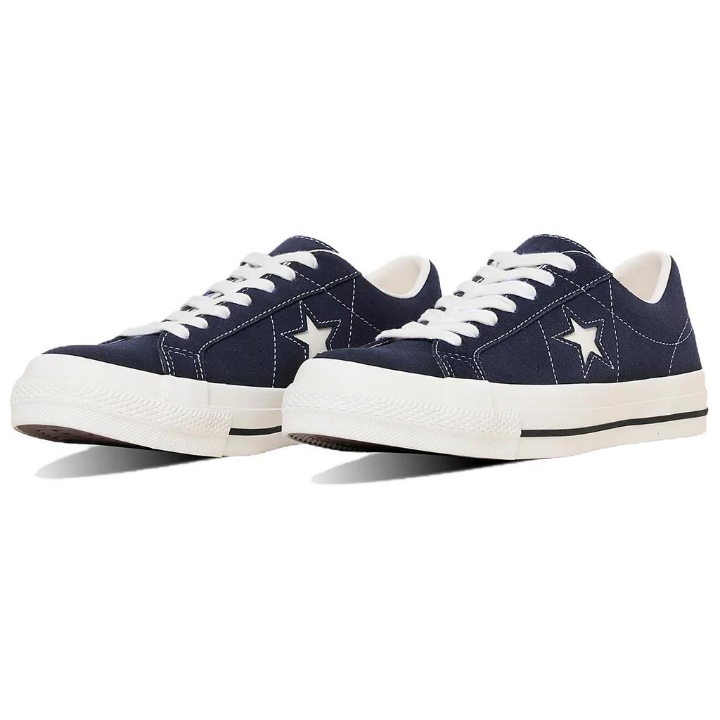 Converse ONE STAR Sude Slip Resistant Abrasion Resistant Low top Skateboard Shoes Unisex Blue 35200862