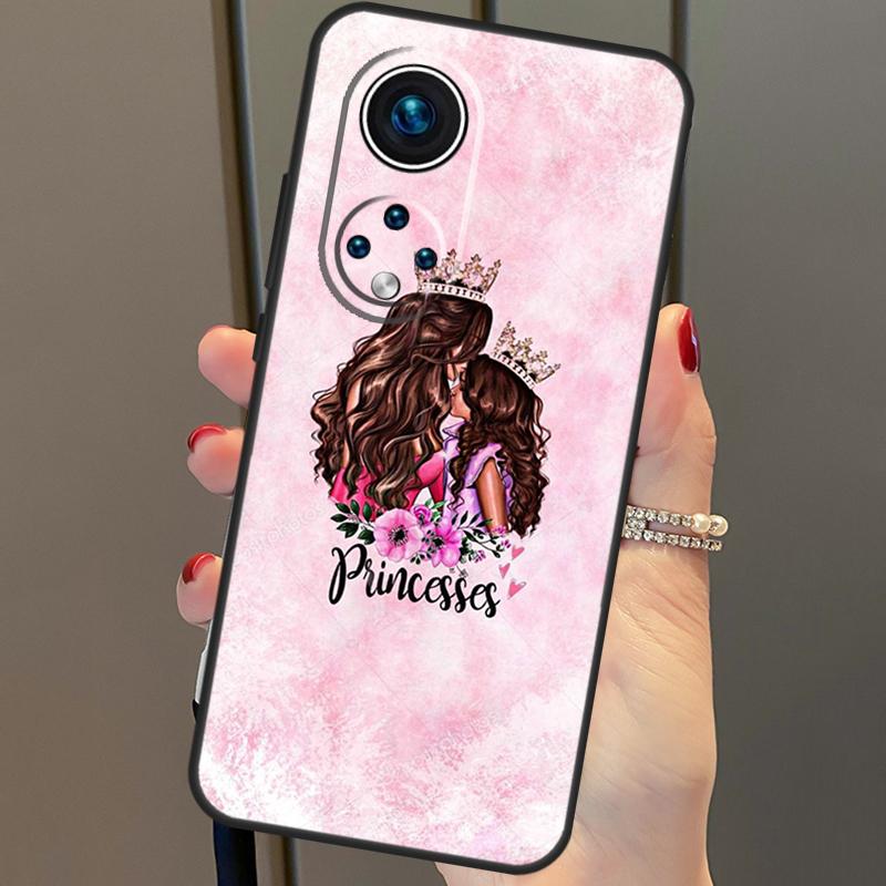 Piękna Matka Córka Syn Dla Huawei P20 P30 P40 Lite Pro P Smart 2019 Nova 9 5T Etui na Telefon Dla Honor 50 8X 9X 10i