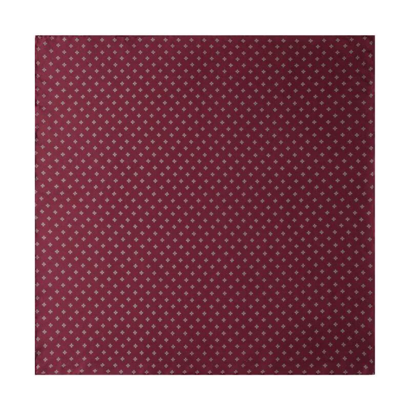 Мужской геометрический шарф из шелка-тусса с пряжкой One Size