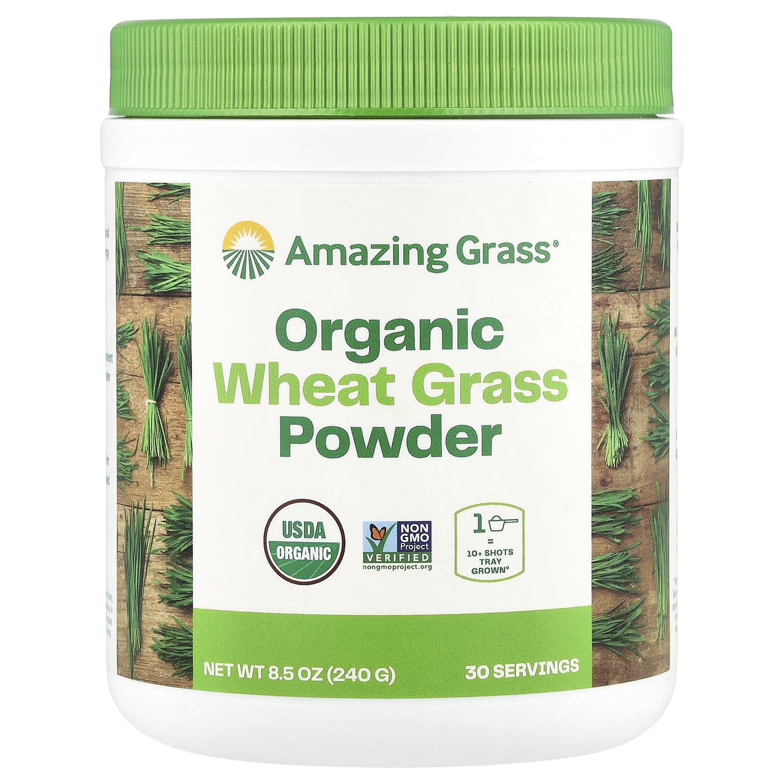 

Organic Wheat Grass Powder, 240G(8.5Oz)