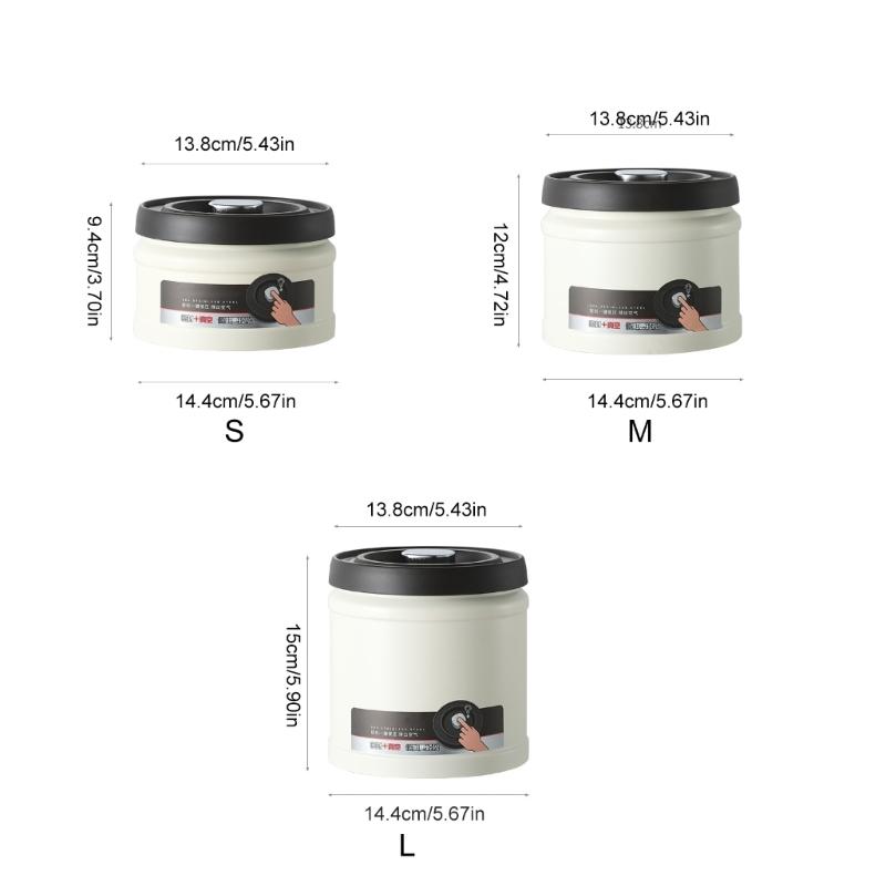 Vacuum Container for Food Preservation Modern Vacuum Seal Freshness Container Large Canister Home Organizations