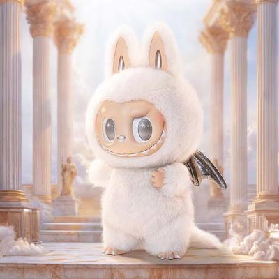 Labubu Ángel Caliente Zimomo Themonsters Dibujos Animados Lindo Anime Figuras de Acción Decoraciones de Escritorio Regalos de Navidad