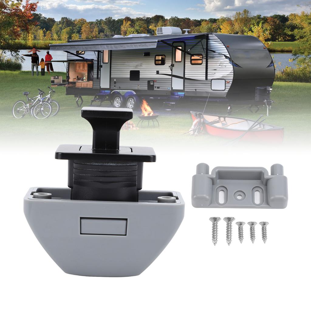Keyless RV Push Cabinet Locks Zinc Alloy RV Compartment   Catches for Yachts Motorhome   Camping Vehicles
