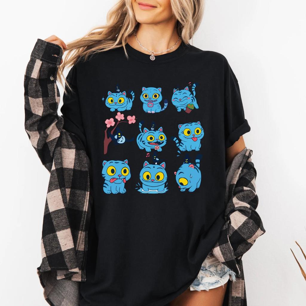 Demon Hunters Kpop Shirt Huntrix Kpop Shirt Huntrix Merch Shirt Music Tiger Shirt Cute Derpy Tee Kpop Group Merch for Fan