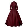 Women's Gothic Ruffle Bell Sleeve Corset Halloween Costume Plus Size Dress Off Shoulder Pattern Print Color Dress