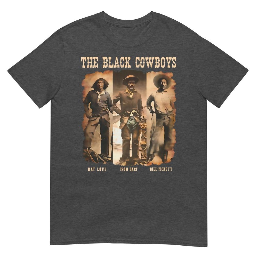 Black Cowboy Western Rodeo Melanin Black History Texas Unisex Tshirt