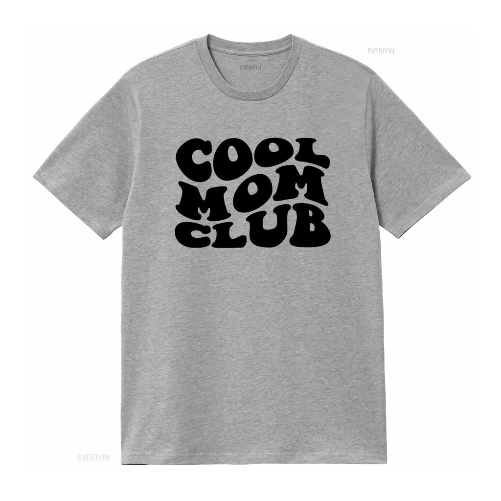 Cool Moms Club T Shirt Funny Mom Mama Design for Trendy vintage Washed streetwear homme Unisex graphic Top For Everyday Wear