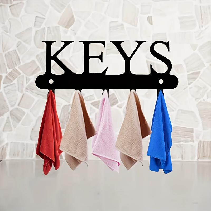 Metal Wall-Mounted Decorative Hanger, 1pc Towel Key Clothes Hanger Organizer, Never Lose Your Keys Again