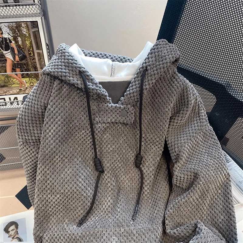 Sweatshirt for Women Cotton Loose Oversized Hooded Fleece Thickened Comfortable Round Neck Casual Pullover Top Sweatshirt