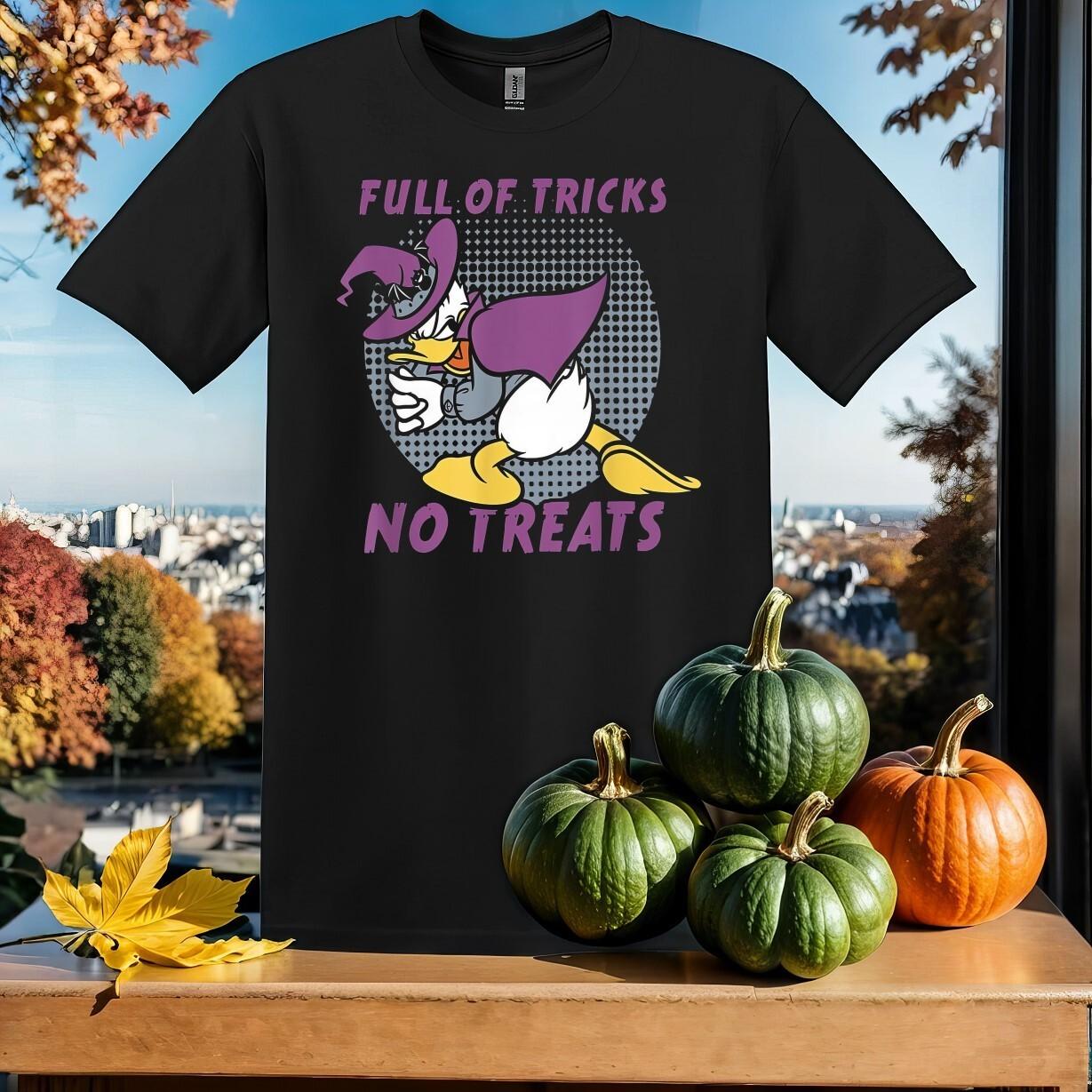 Full Of Tricks No Treats Donald T-Shirt Mens Womens Tees Top T Shirt Mens Womens Tees Top Men Women Unisex Tshirt SY432 4XL