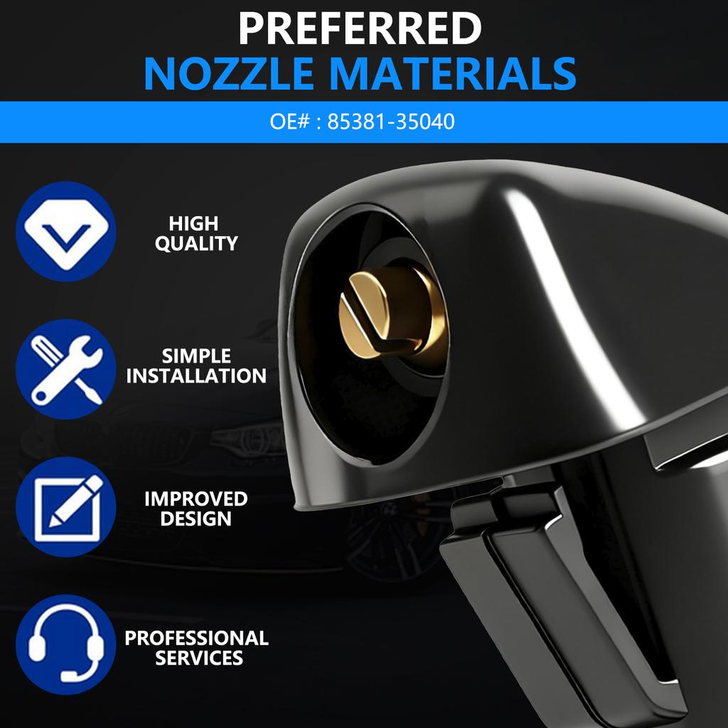 2Pcs Wiper Front Windshield Wiper Washer Jet Nozzles For Honda Civic Accord MK7 FR-V Element Odyssey 2003-2006 OE# 76810-SDA-A11