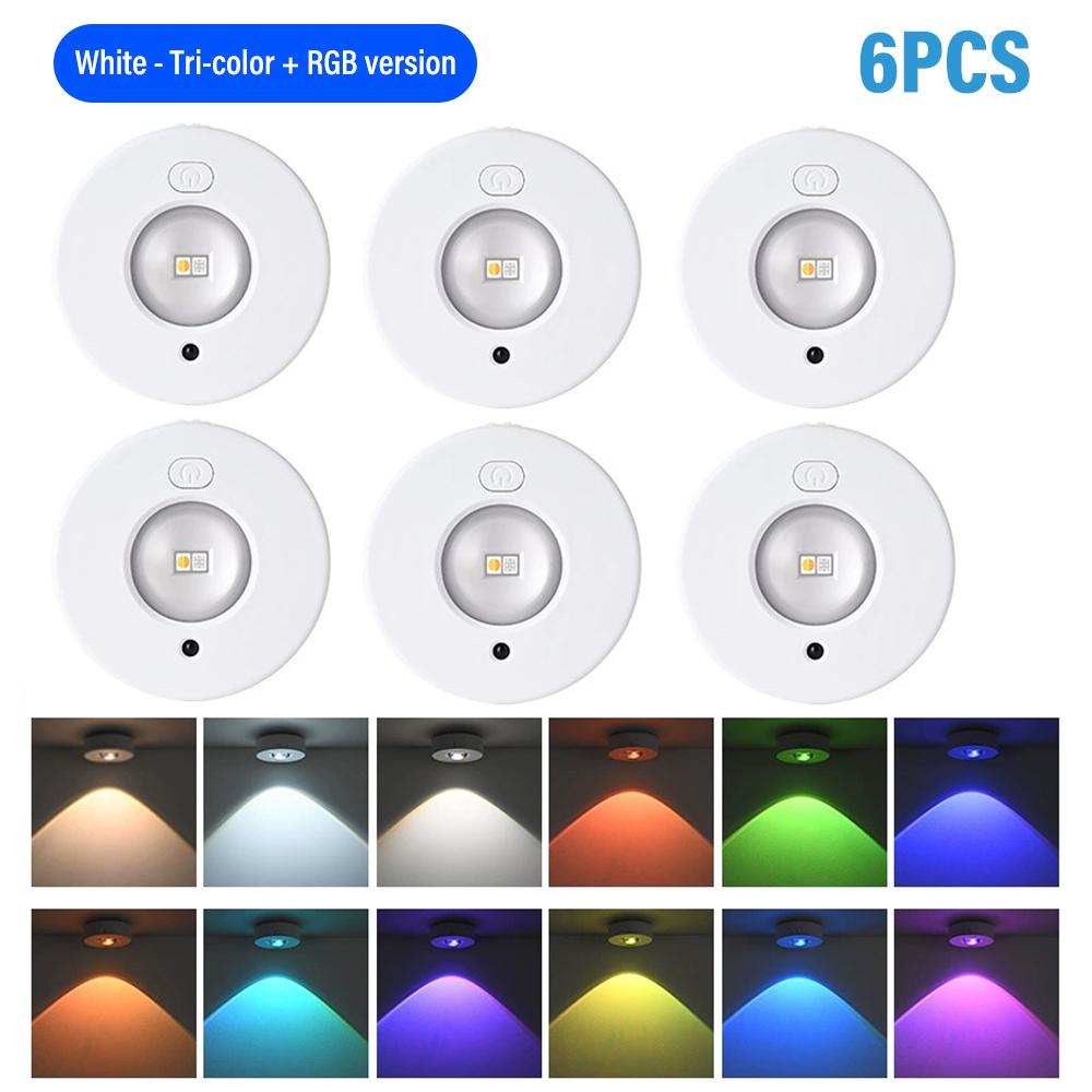 Remote Sensor Smart Night Light, Rechargeable LED, Dimmable, Magnetic Wall Light, RGB Gradient Ambient Light