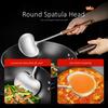 GEDO 99.9% Anti-bacterial LFGB Certification 316 Stainless Steel Cooking Spatula Spoon Colander Set Walnut Wood Kitchen Utensils