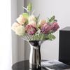 Large Size Artificial Flower Multicolor Lifelike Artificial Artichoke Flower DIY flocked Nordic Thistle Flower Photo Props