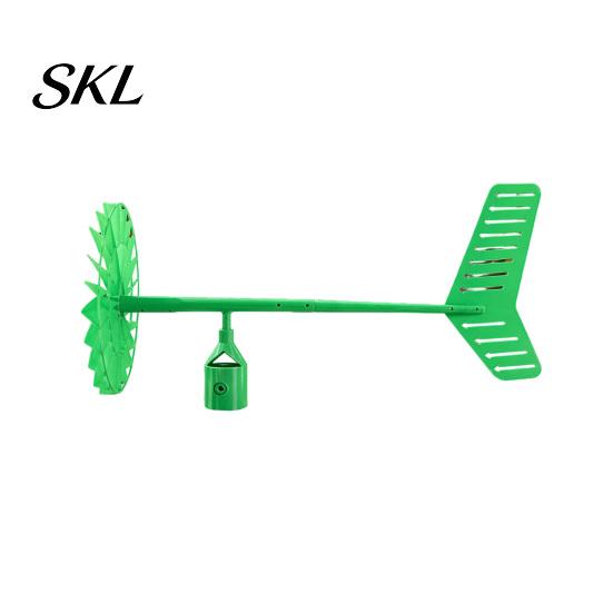 3D Printed Windmill Garden with Weathervane, Colorful Outdoor Yard Stake Hollow Wind Spinner Spinning Blades, UV-Resistant Ornament for Lawn