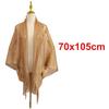 Fashion Tassel Patchwork Women Tulle Shawl V-Neck Cardigans Hollow Summer Scarf Mantilla Lace Veil Party