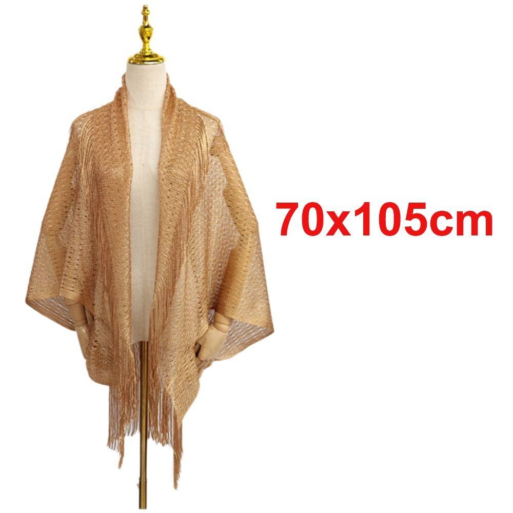 Fashion Tassel Patchwork Women Tulle Shawl V-Neck Cardigans Hollow Summer Scarf Mantilla Lace Veil Party