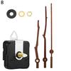 1 Set Clock Accessories Mute Repair Parts Decorative Quartz Clock Mechanism Movement Pointer Long Shaft DIY Kit for Home