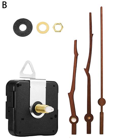 1 Set Clock Accessories Mute Repair Parts Decorative Quartz Clock Mechanism Movement Pointer Long Shaft DIY Kit for Home