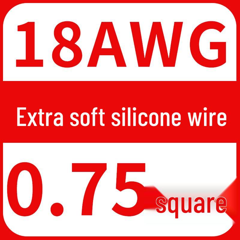 High-Temp Resistant Silicone Wire for Lithium Battery, Tinned Copper, Various AWG Sizes