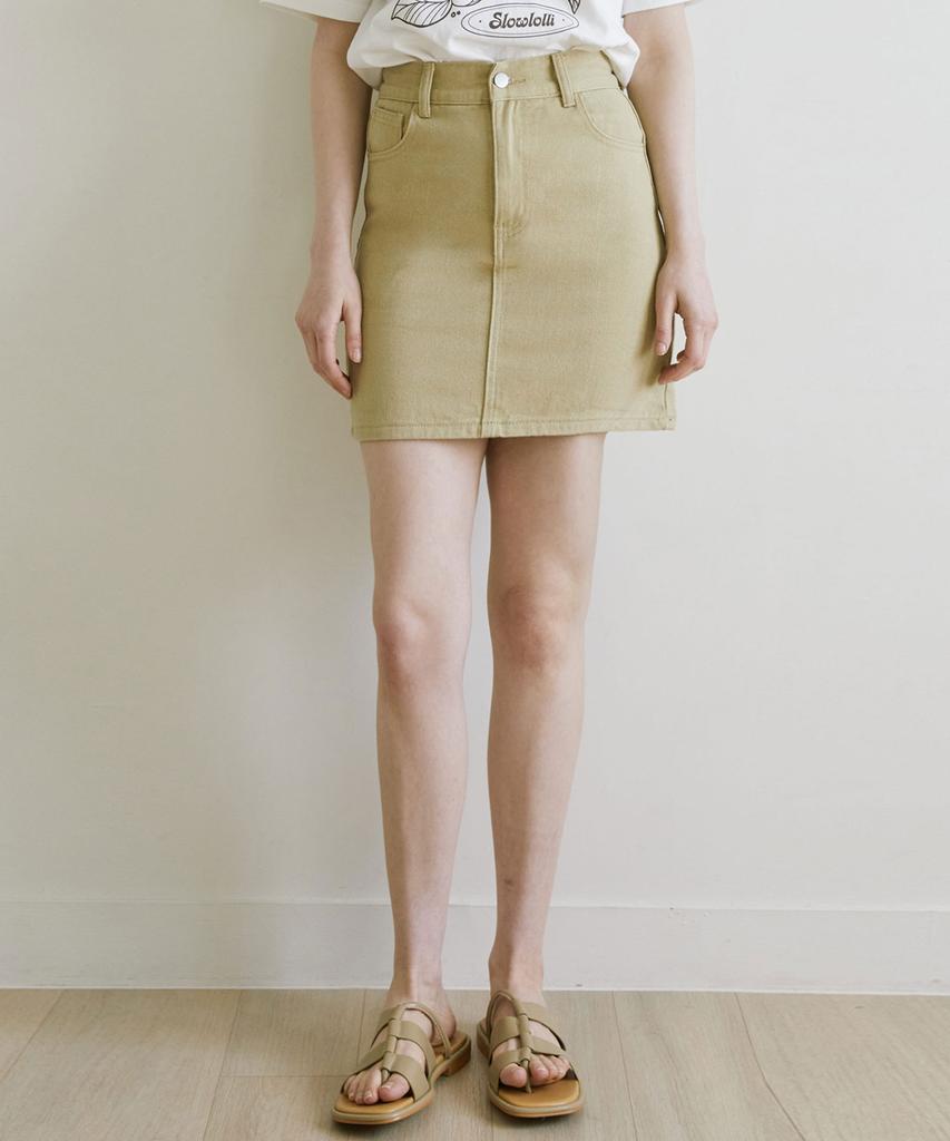 Slow Lolly Cotton Mini Skirt_4 Colors