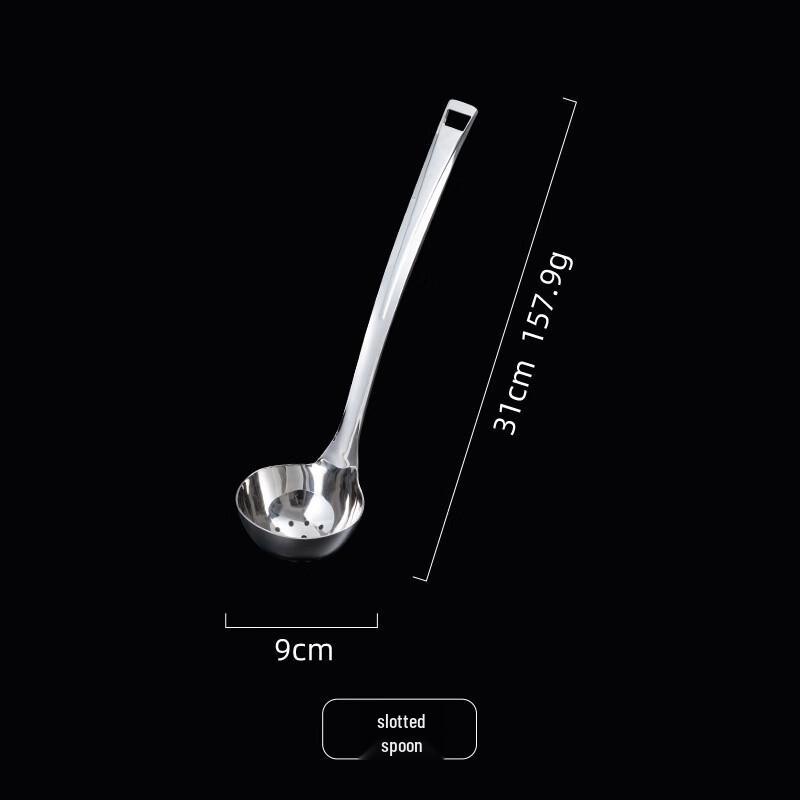 ZISIZ Stainless Steel Hotpot Soup Ladle & Oil Skimmer