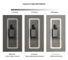 LED Wall-Mounted Full-Length Dressing Mirror with Touch Sensor for Bedroom