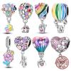 Newest Charm Beadair Balloon Colorful Copper Love Family Dangle Fit Originalbracelet Diy Jewelry