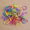 Women's Colored Rubber Hair Band Scrunchies (50 Pieces)