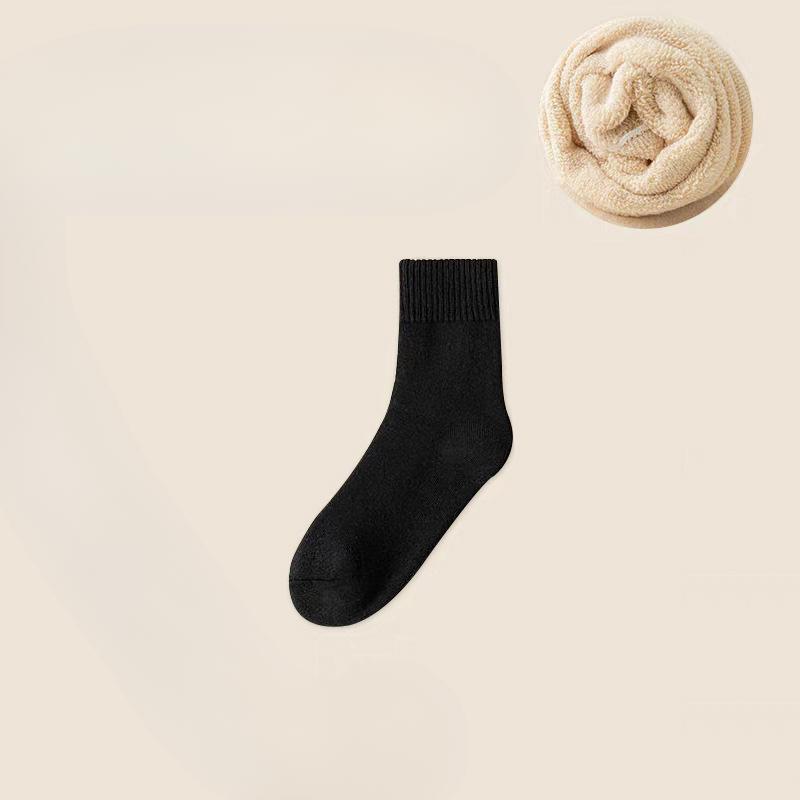 

Женские зимние носки-трубы с плюшевой подкладкой и толстые, теплые, шерстяные 1 pair