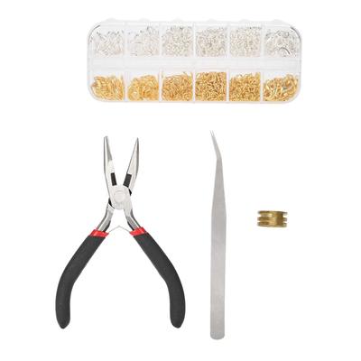 Anillas de Salto de Aleación de Zinc Mixto Cierre de Langosta Kit de Accesorios para Hallazgos de Joyería DIY Con Alicates