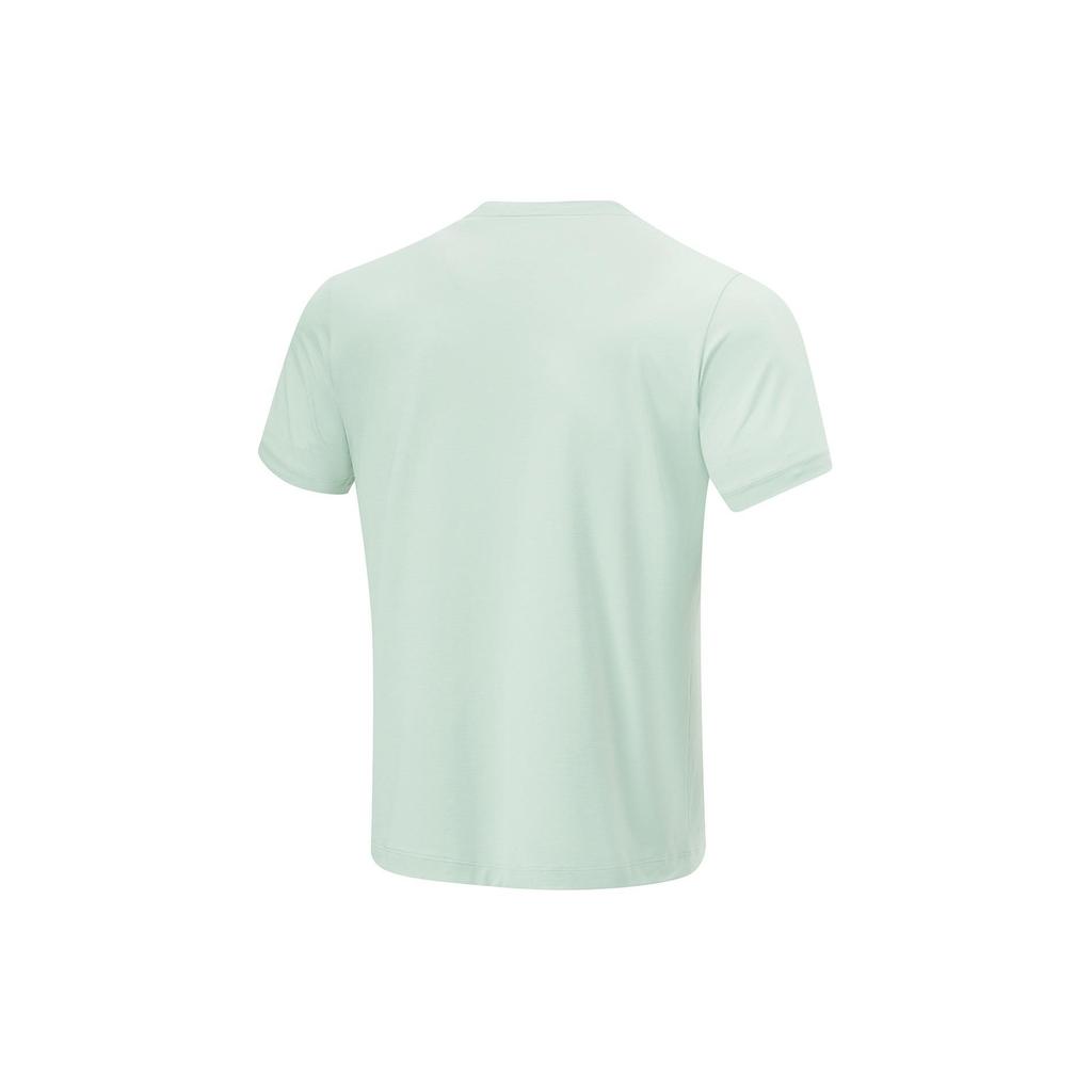 Li Ning Fitness Series Logo Moisture-Wicking Quick-Dry Short Sleeve T-Shirt Men Tops Light-Teal ATSU417-4