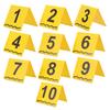 Physical Evidence Sign Crime Scene Number Placard Yellow Detective Birthday Party Decorations