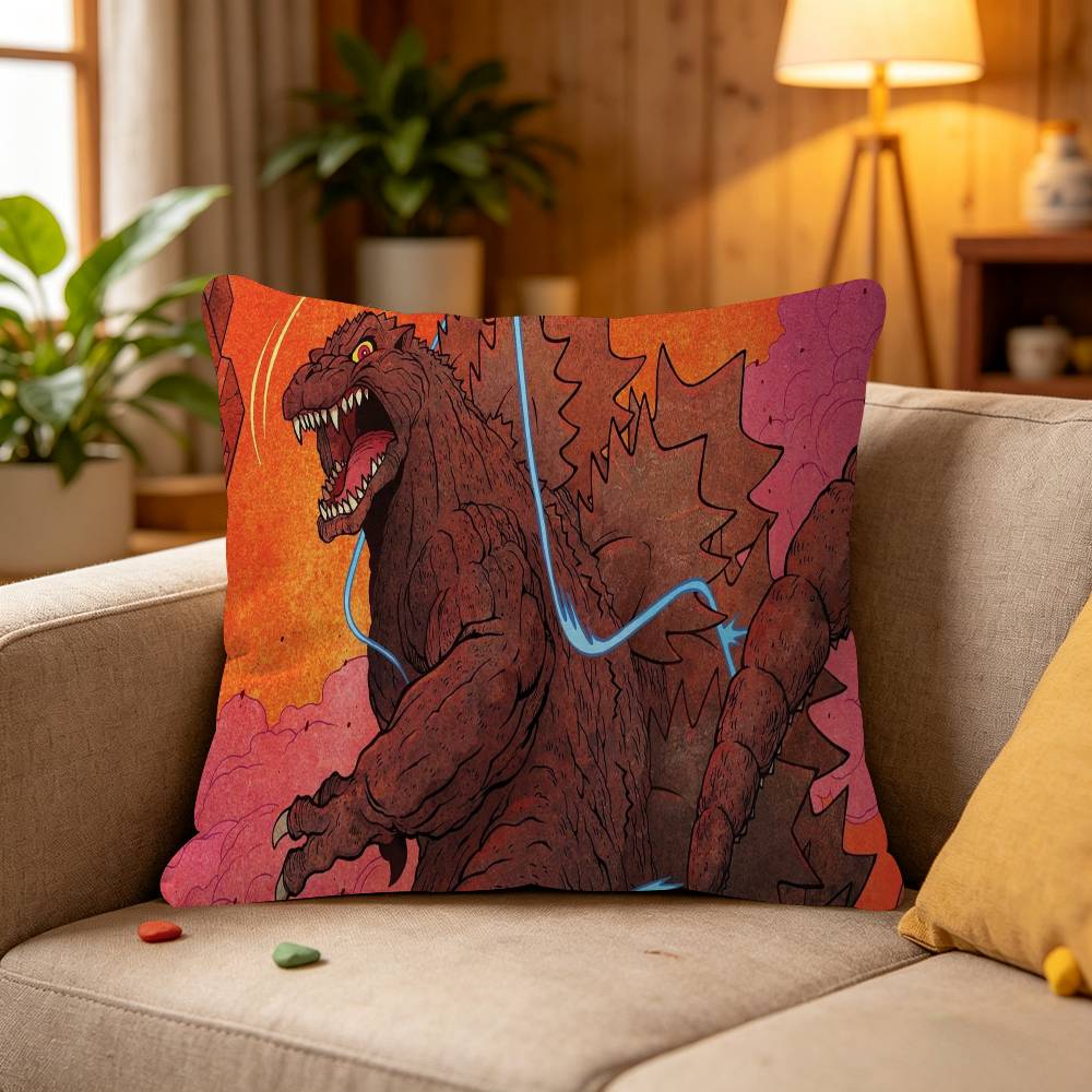 Funny Dinosaur Cushion Cover Pillowcase Upholstery Sofa Throw Pillow Home Decor Pillowcas