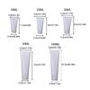 10 Piezas 15/20/30/50/100ml Blancos Tapa Flip Vacíos Tubos Exprimidor Recargables A Prueba de Fugas Viaje Para Crema de Manos Cuidado de la Piel Loción DIY