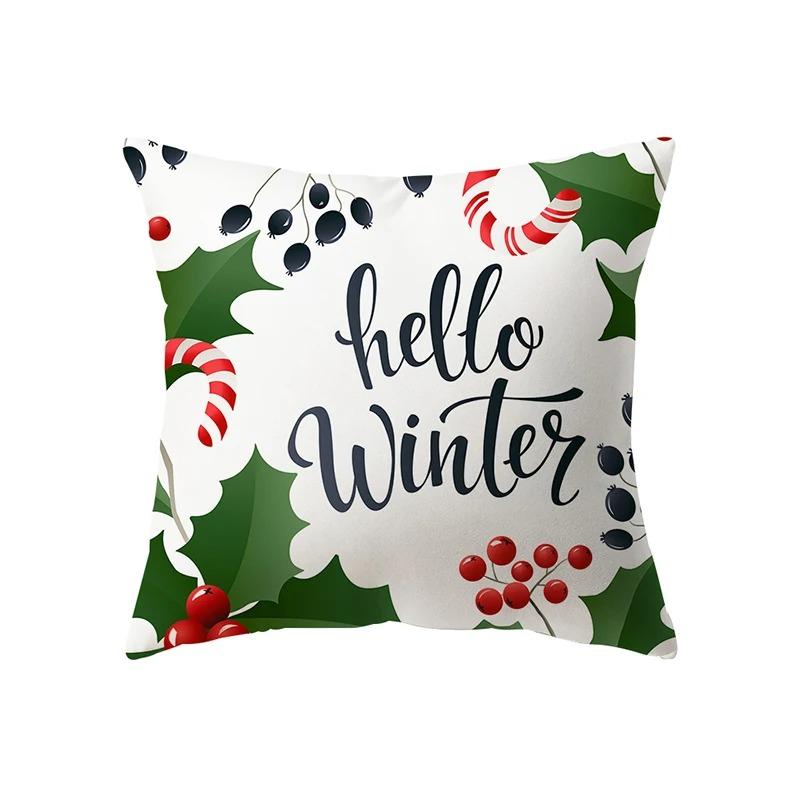 Christmas Themed Pillowcases Car Accessories Office Santa Claus Living Room Sofa Home Pillowcases