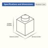 100g1x1high brickBuilding Blocks Thick FiguresBricks Dots Educational Creative SizeCompatible With  Plastic Toys forChildren