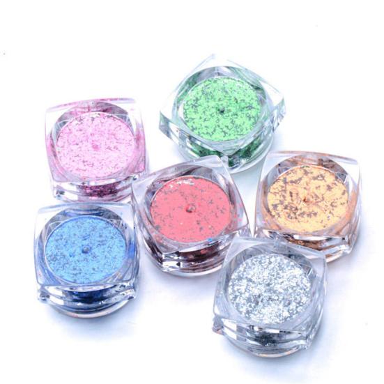 0.2g Shiny Paillettes Foil Nail Art Glitter Sequins Mirror Powder Manicure Decor