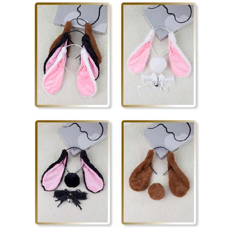 Adorkable Headband Cartoon Rabbits Hair Hoop Eye-catching Headpiece Headwear for Halloween Cosplay Role Play