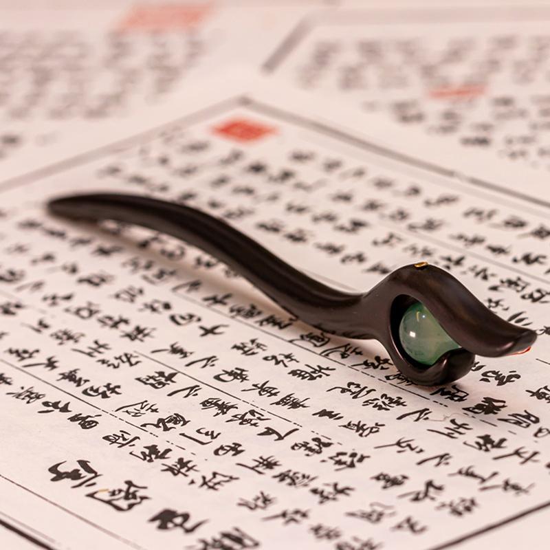 Chinese Style Imitation Jade Wooden Hair Sticks Simple Retro Hair Forks Hairpins For Women Girls Hair Bun Fixed Hair Jewelry