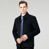 Men's Middle-Aged Autumn/Winter Thick Wool Business Casual Jacket - Plus Size Dad's Outerwear